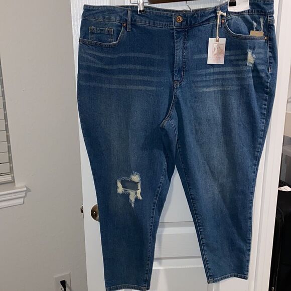 ❤️BRAND NEW! Jessica Simpson Plus Adored High Rise Ankle Jeans - Picture 6 of 10